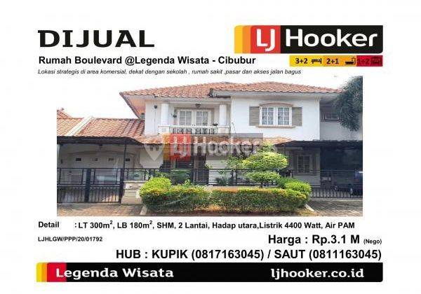 Dijual Rumah Boulevard @Legenda Wisata Cibubur 1