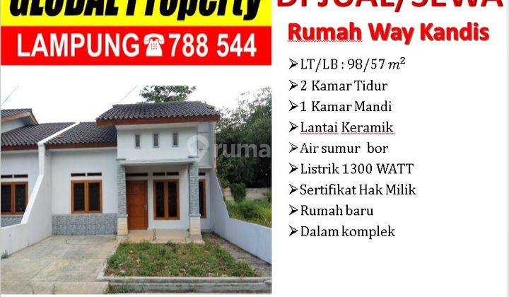 Rumah baru di way kandis, dalam komplek siap huni 1