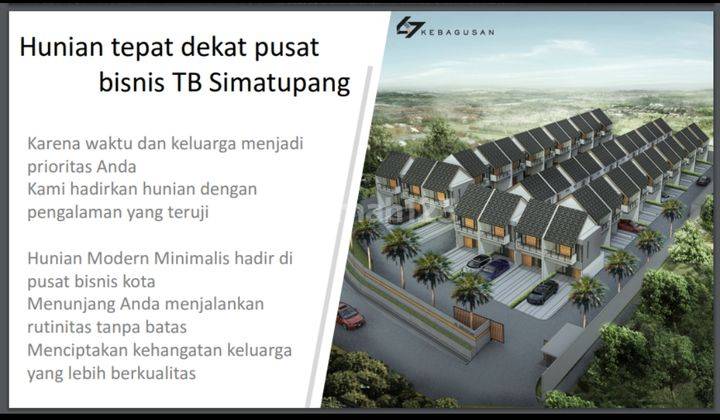 67 KEBAGUSAN - Hunian Tepat di dekat Pusat Bisnis TB. Simatupang 2