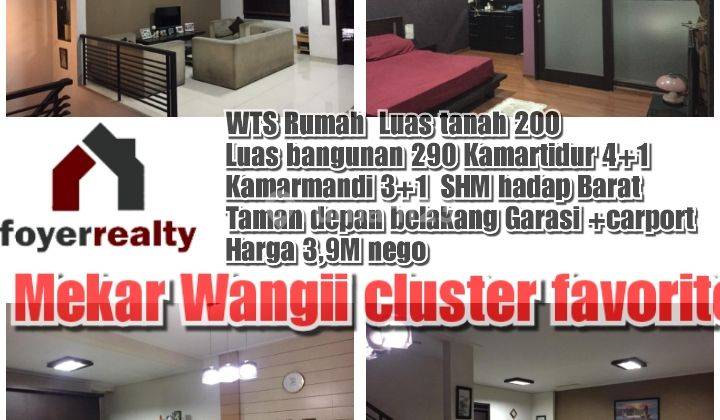 Rumah Dalam Cluster  Favourite di MEKARWANGI Bandung 1