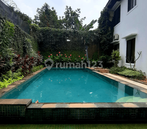 Rumah 2 lantai di Kemang Timur , Lt 705 Lb 500m2, Swimming Pool, 4+2 Kt, 6 Garasi, Rp.17M nego, Pejaten Barat, Jakarta Selatan 1