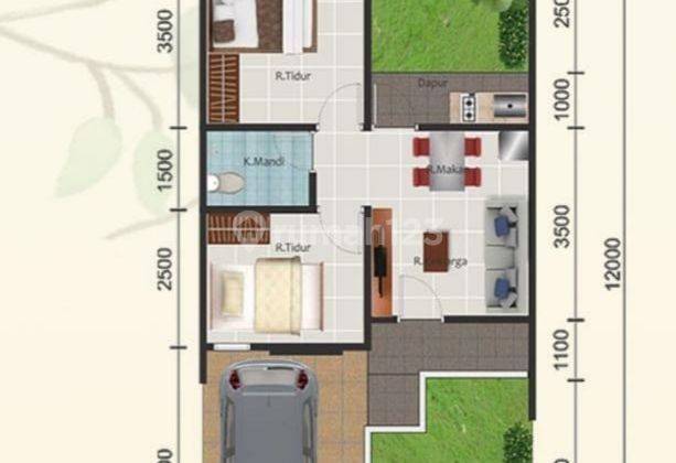 Cluster Mewah Rumah design minimalis di Daya 2