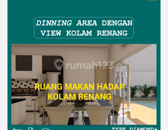 rumah mewah 2 lantai free kolam renang pribadi 2