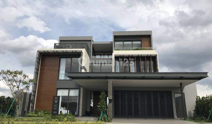 Di Jual Rumah Baru Super Mewah Lyndon Bsd City 19x35 3 Lantai Double Ceiling Unblocking View Danau Navapark Standard Developer Tangerang 1