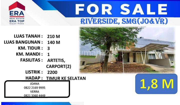 Rumah Siap di Tempati di Riverside Semarang 1