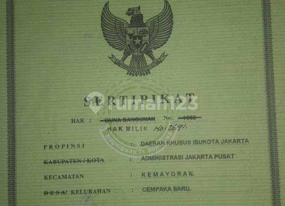 rumah  di jalan wachid hasyim menteng jakpus 2