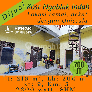 Rumah kost di lokasi ramai dan dekat dengan unissula 1