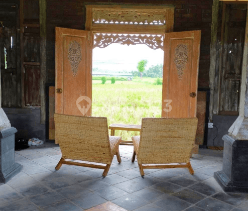 Antique Joglo Villa, Cool View of Rice Fields and Mountains  1