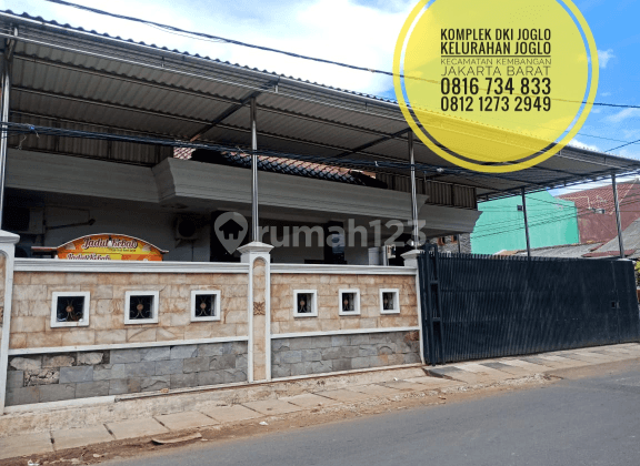 Rumah Pinggir Jalan Utama Depan Taman Komplek Dki Joglo Lt 313m2 Kembangan Jakarta Barat 1