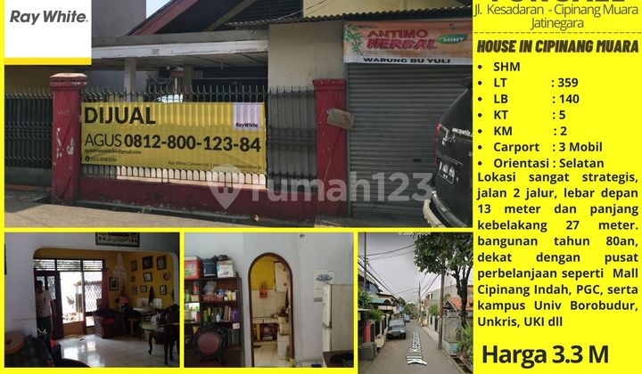 DiJual Rumah Tua Murah Cipinang Muara - Jatinegara