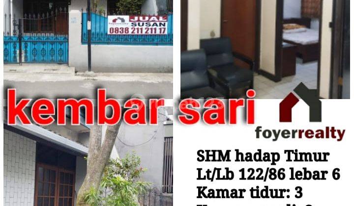 Turun Harga Rumah Nyaman Hadap Timur Jalan Kembar Sari Indah Bandung 1