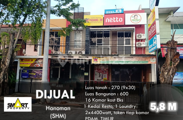 Rumah Kost+ Ruang Usaha Hanoman Raya