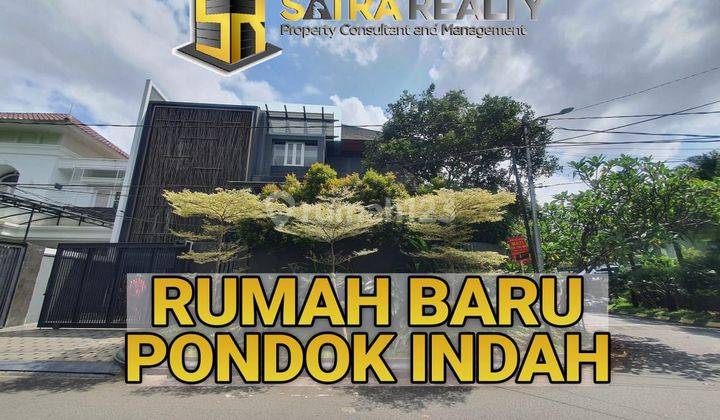 Rumah Pondok Indah BARU SANGAT MEWAH Karya Arsitek HOOK JALAN LEBAR LINGKUNGAN ASRI FULL MARMER 1