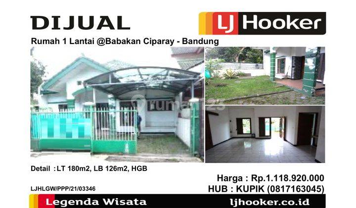 Rumah 1 Lantai @Babakan Ciparay Bandung 1