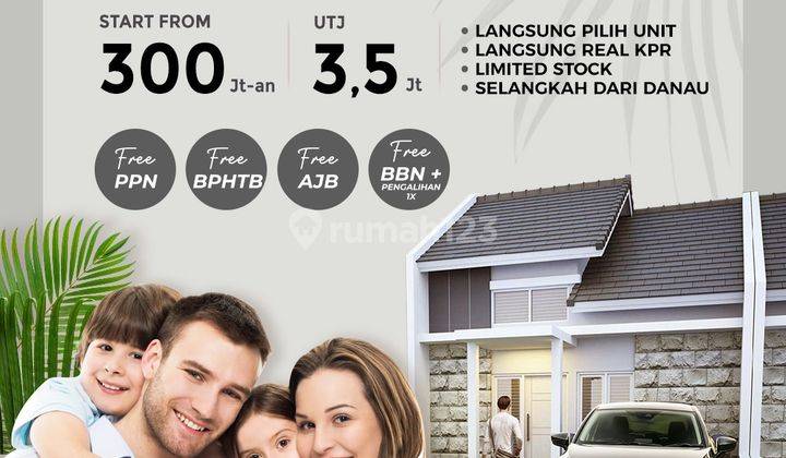 A.76.Rumah GANARA CITY di MENGANTI - BARAT SURABAYA - (SISA 3 % - HOT SELLER) - MINI KOTA MANDIRI nan MODERN dan ALAMI dengan 16 FASILITAS (GRADE A+) 1