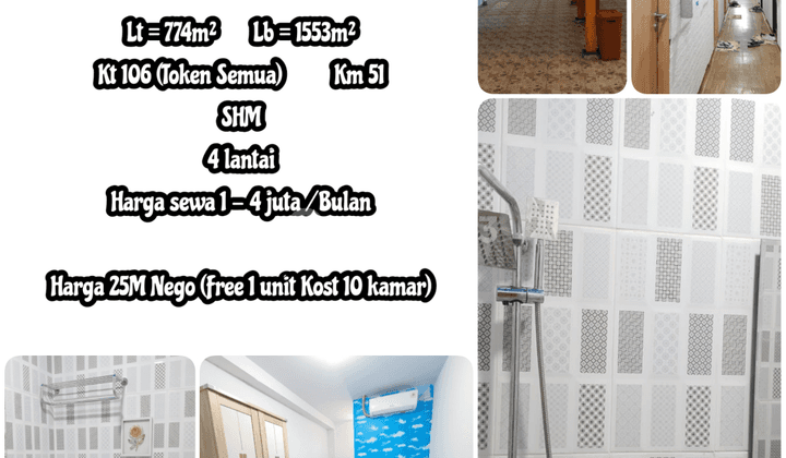 Kost²an Mewah dan Instagramable, Kostan aktif pasif income 80 - 100 juta per bulan Daerah Jakarta Pusat 1