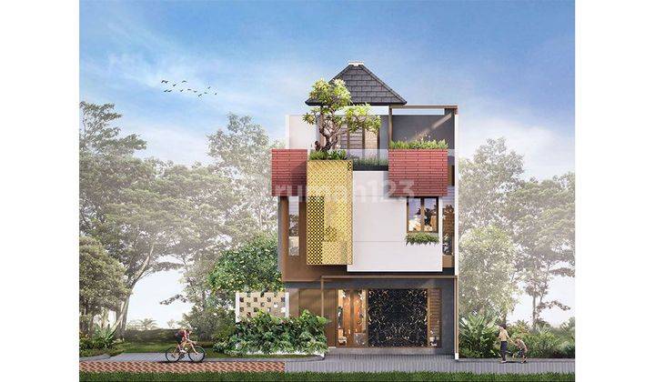 Rumah 3 lantai dengan konsep villa resort dekat jakarta barat 2