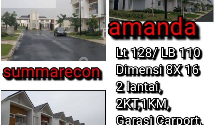 Rumah 2 Lantai Summarecon Cluster Amanda 1