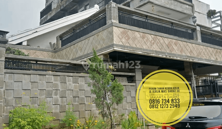 TerMURAH Rumah 4 lantai Lt 216m2 Perum Taman Kebon Jeruk Srengseng Jakarta Barat 1