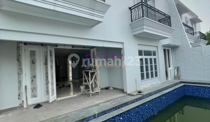 Rumah Mewah di kebayoran baru Jakarta selatan Desain american classic