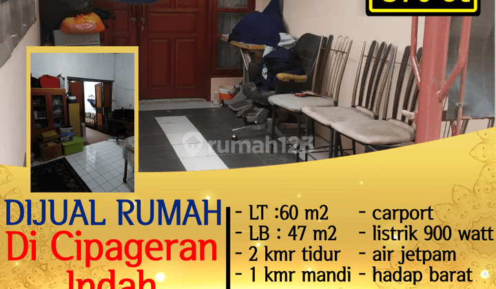 Rumah Minimalis di Cipageran Indah LB 47m2 1