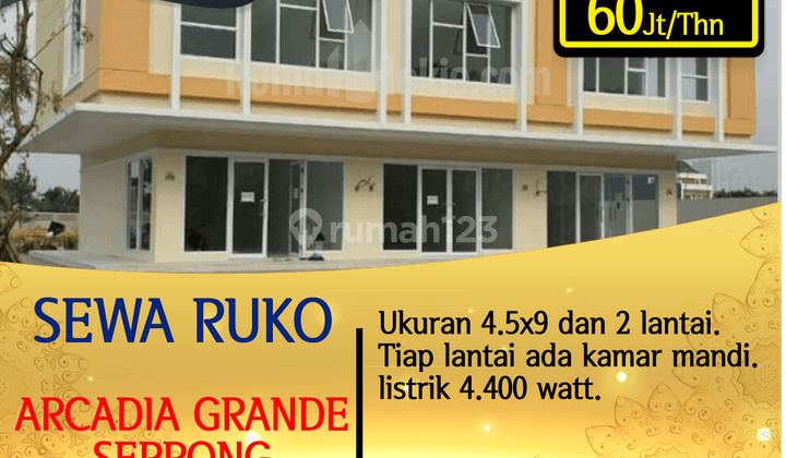 Ruko 3 Unit Di Arcadia Grande Serpong 1