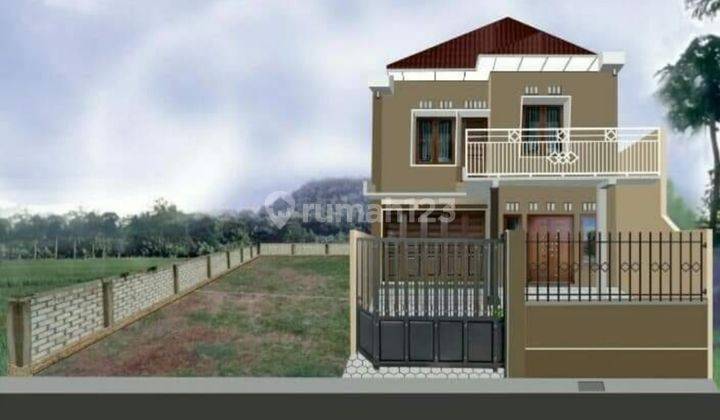 Rumah 2lantai, dekat JOGJA TV masih finising bisa pilih warna cat& keramik 1