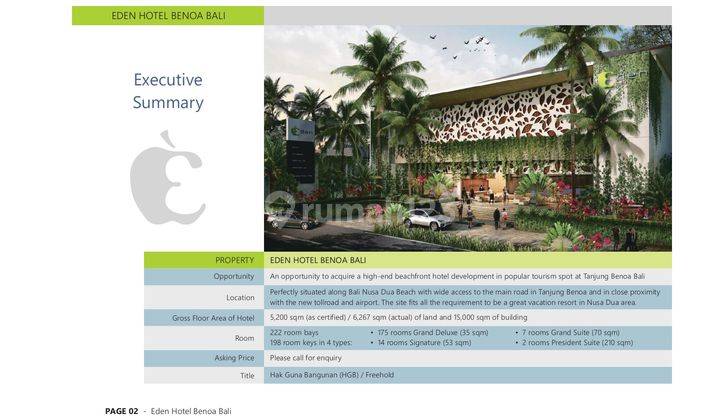 BEACHFRONT HOTEL FOR SALE IN BENOA NUSA DUA 2