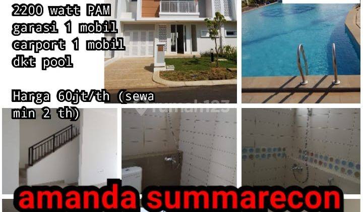 Rumah Bangunan Baru 100 % Summarecon Bandung Cluster Amanda 1