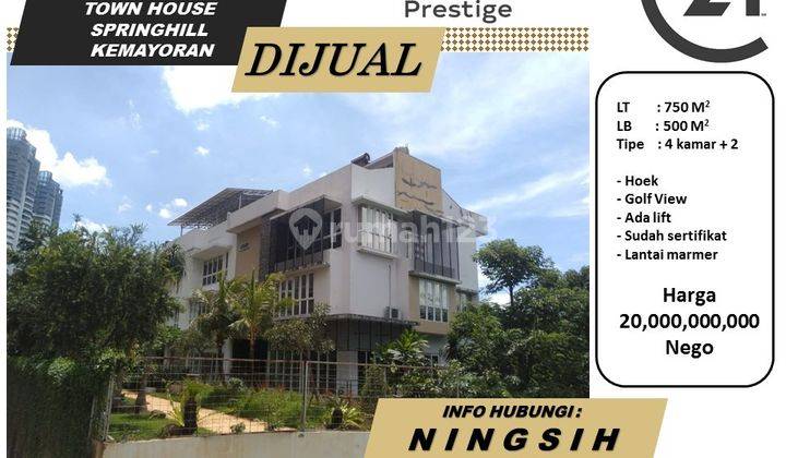 Town House Springhill Tahap 1 View Golf Kemayoran 1