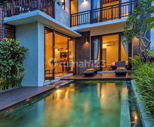 Villatel in Canggu, Villa area, rice field view + sunset, strategic 1