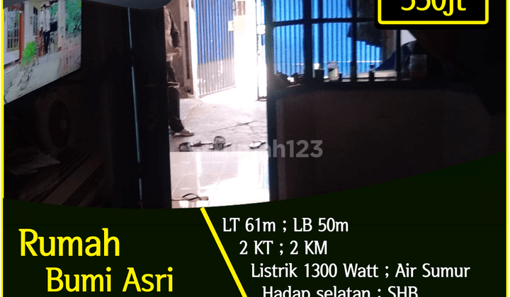 Rumah Asri Perumahan Bumi Asri Lb 50m 1