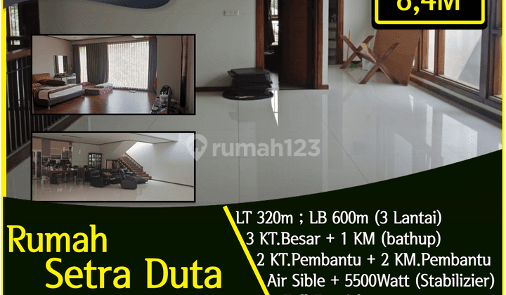 Rumah 3 Lantai Setra Duta, Lb 600m 1