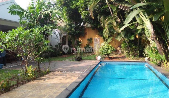 Rumah kemang backyard pool luas 1