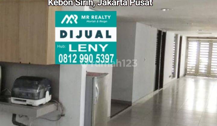 RUMAH 4,5 LT DI KEBON SIRIH, JAKARTA PUSAT, IMB BISA 8 LANTAI, COCOK UNTUK GEDUNG KANTOR 2