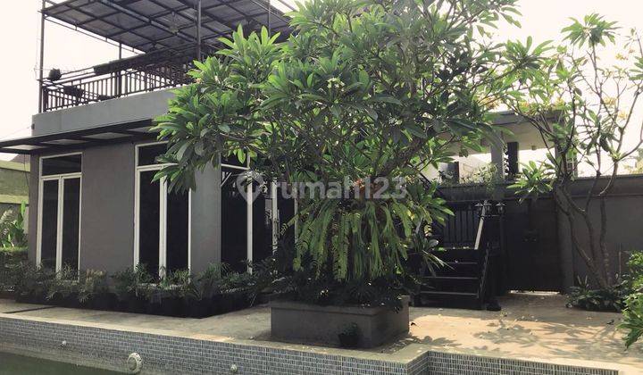 Rumah Puri Bintaro Sektor 9 3½ Lantai swimming pool Roof top Mewah Banget 1