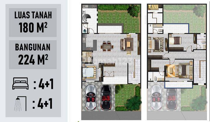 Rumah cluster riverside 10x18 pik2 1