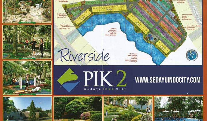 Rumah cluster riverside 10x18 pik2 2