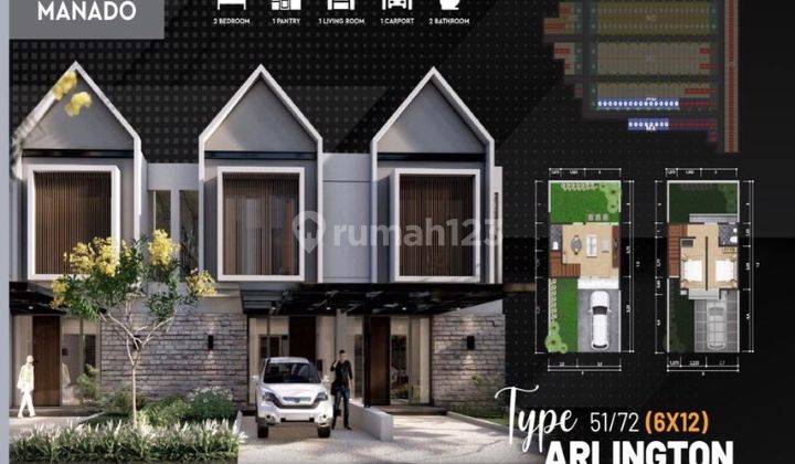 Tipe Arlington di The City Manado UTJ 5 Juta DP 0 Rumah Milenial 2