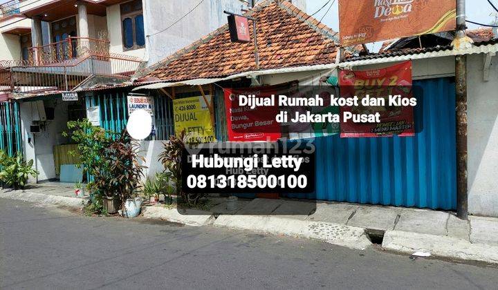 Sale Rumah Kost + Kios di Jakarta Pusat Rp 4.2 M Nego 2