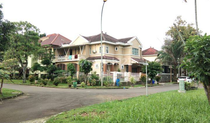 Rumah Hoek Cantik Depan Taman 3,5M Di BSD Puspitaloka Dekat Akses Tol JORR 2