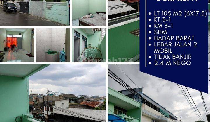 Rumah Siap Huni Asia Baru Hadap Barat Lebar Jalan 2 Mobil  1