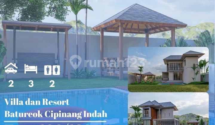 Villa Resort Cantik termegah ternyaman halaman Luas  Mewah type 100/180