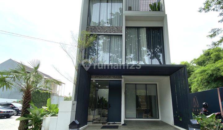 DI JUAL RUMAH BRAND NEW MINIMALIS ANWA RESIDENCE VILLA TAMAN MERUYA 3 LANTAI 6X10 1