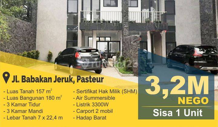 Rumah Minimalis Modern Lokasi Pasteur Bandung Kota 1