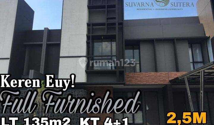 Rumah Full Furnish Turun Harga di Suvarna Sutera Flavio 1