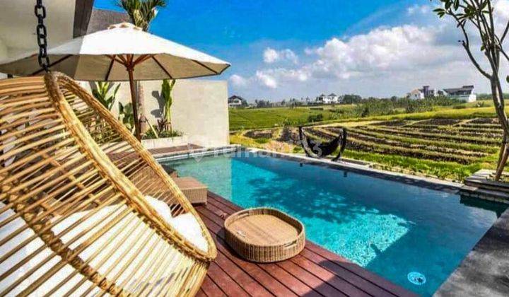 Villa 3 br dengan view sunset persawahan di camagi, canggu 2