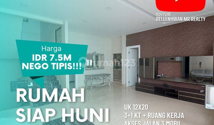 **RUMAH SIAP HUNI 3 LT AKSES JALAN 3 MOBIL DI GREENVILLE JAKBAR** 1