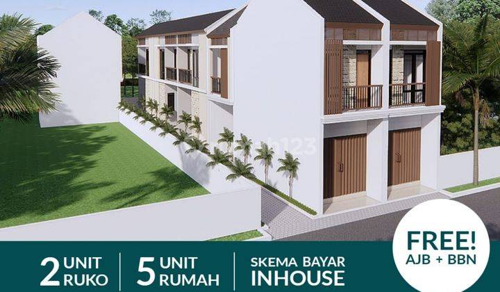 Rumah + Toko Lokasi Jalan Raya Kebraon II SHM kredit Inhouse Tanpa Bank  1