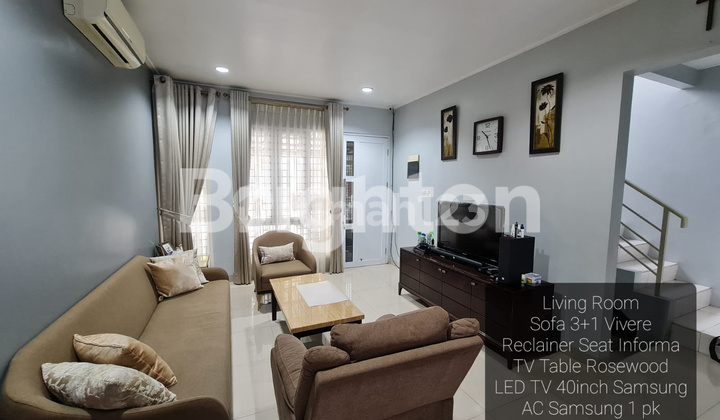 Fully Renovated Two-Story House, Luxuriously Furnished by Vivere & Rosewood, Move-In Ready, Quick in Foresta Residential Area, BSD City.